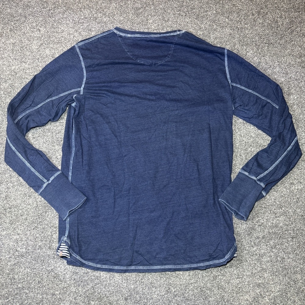 Robert Graham Navy 100% Cotton Crew Neck Long Sleeve Pullover Size Large - Picture 4 of 6